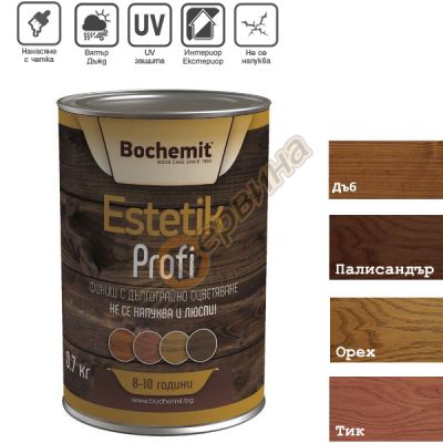 Маслено алкиден лак импрегнант Bоchemit Profi 10+ 2